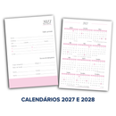 Kit 3 Unid. Miolo Agendamento Rosa 1DPP