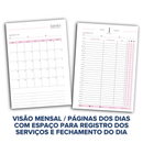 Kit 3 Unid. Miolo Agendamento Rosa 1DPP