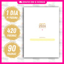 Miolo Impresso Agenda Fofinha 1DPP 2026 | Tamanho A5 | Papel 90gr