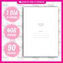 Miolo Impresso Agenda BP Rosa 1DPP 2026 | Tamanho A5 | Papel 90gr