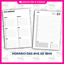 Miolo Impresso Agenda Preta 1DPP 2026 | Tamanho A5 | Papel 90gr