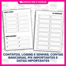 Miolo Impresso Agenda Preta 1DPP 2026 | Tamanho A5 | Papel 90gr