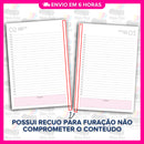 Miolo Impresso Agenda BP Rosa 1DPP 2026 | Tamanho A5 | Papel 90gr