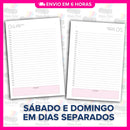 Miolo Impresso Agenda BP Rosa 1DPP 2026 | Tamanho A5 | Papel 90gr