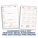 Miolo Impresso Agenda Cristã 1DPP 2026 | Tamanho A5 | Papel 90gr