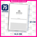 Miolo Impresso Agenda Jurídica 1DPP 2026 | Tamanho A5 | Papel 75gr