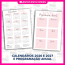 Miolo Impresso Agenda Florescer 1DPP 2026 | Tamanho A5 | Papel 90gr