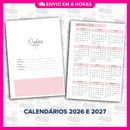 Miolo Impresso Agenda Docelina Mod02 2026 | Tamanho A5 1DPP | Papel 75gr