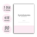 Miolo Impresso Agendamento Procedimento Rosa 1DPP 2026 | Tamanho A5 | Papel 90gr